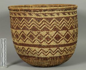 Basket from Tulare Indian Reservation, into Smithosnian in 1920. Accession number 064687.