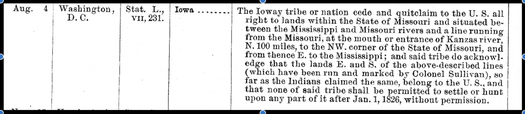 Excerpt of Treaty of 1824