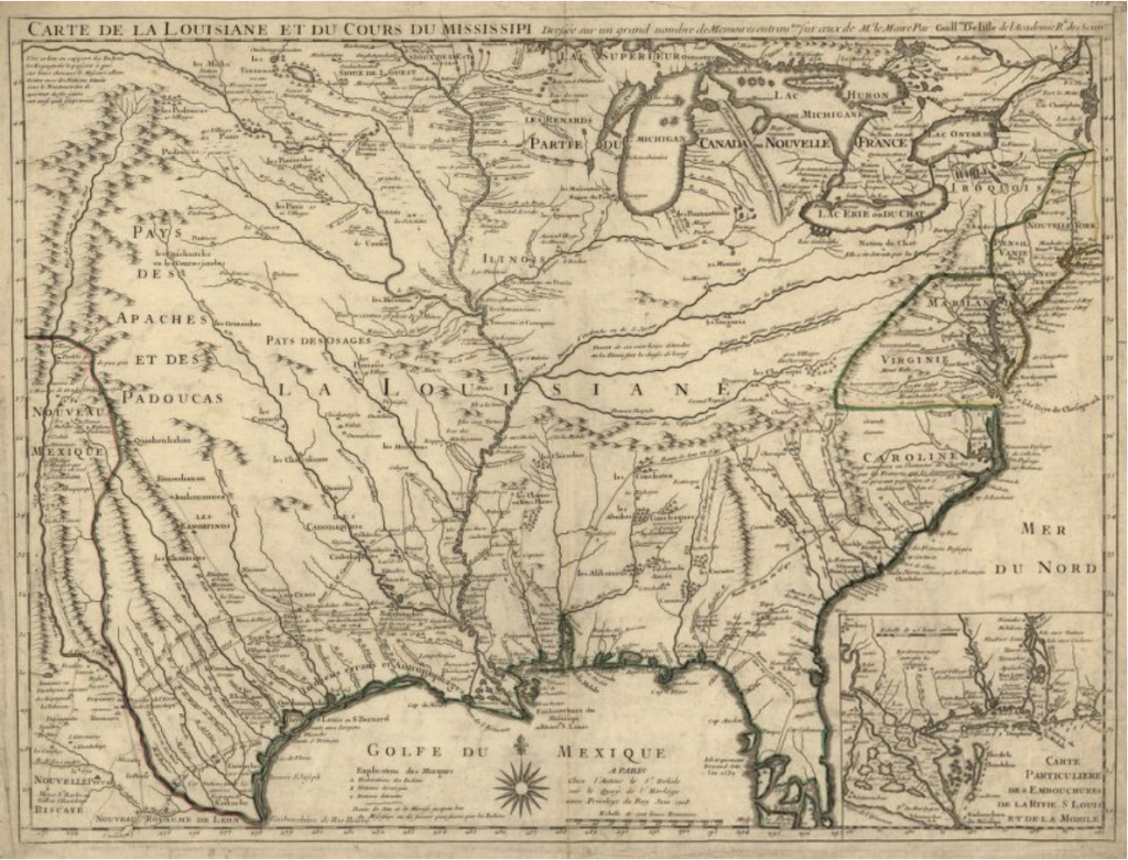 La Louisiane Map